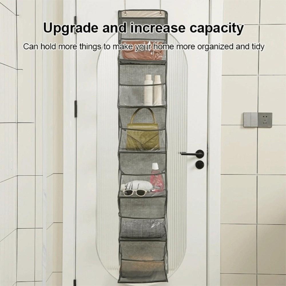 Six Compartments Storage Hanging Bag Wall-mounted Layered Storage Hanging Bag  Bedroom
