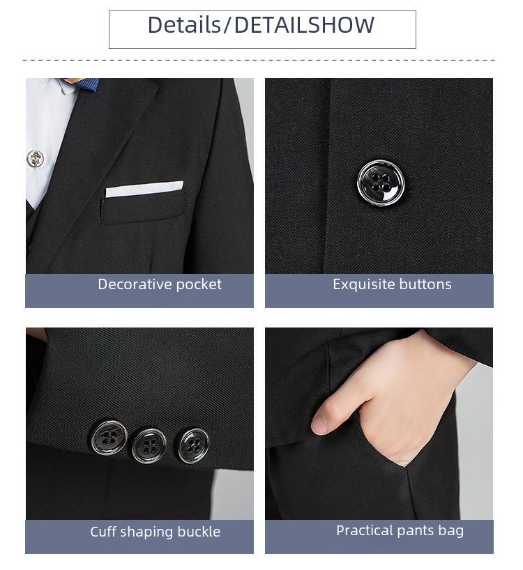 Ubrania formalne dla dzieci: Garnitury chłopięce i sukienki dla dziewczynek sypiących kwiaty, styl koreański