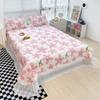 New Pure Cotton Environmental Protection Digital Printing Flower Fairy Women's Lace Large Lace Bed Cover Three-Piece Set Four-Piece Set