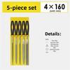 Round Half Round Flat Square Triangle Hand File Set Alloy Steel Precision Files for Metal Woodwork Wood Carving Tool Kit Set DIY