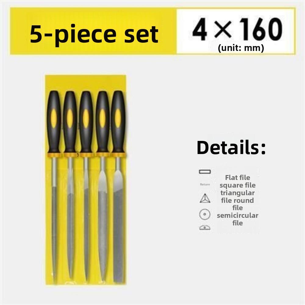 Round Half Round Flat Square Triangle Hand File Set Alloy Steel Precision Files for Metal Woodwork Wood Carving Tool Kit Set DIY