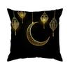 Black And Gold Ramadan Festival Pillowcase Bedroom Sofa Cushion Cover 100% Polyester Living Room Cushion Pillowcase Home Decor