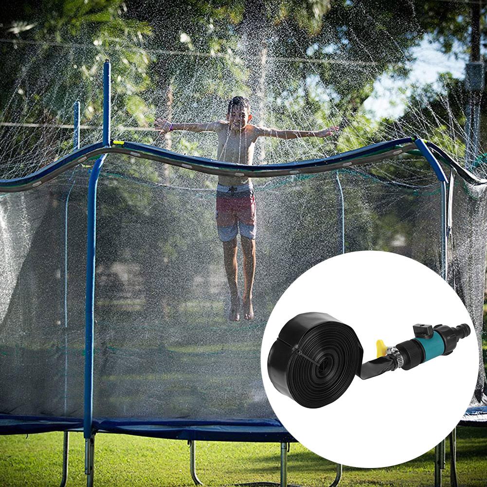 Garten Trampolin Wassersprinkler Schlauch Outdoor Kühlung Bewässerungswerkzeug Sommer Kinder Wasserspielzeug 15m