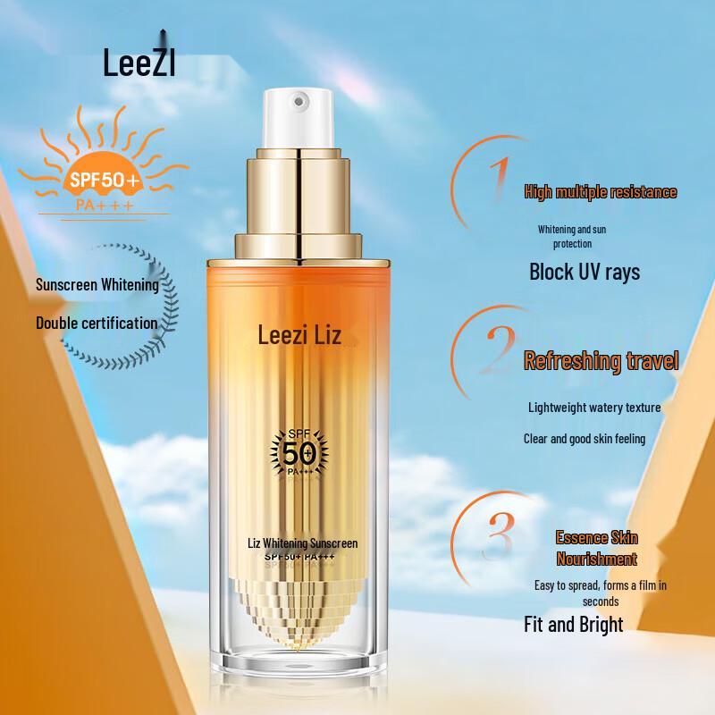 Leezi 5565 Whitening Sunscreen (Small Golden Bottle) 30g