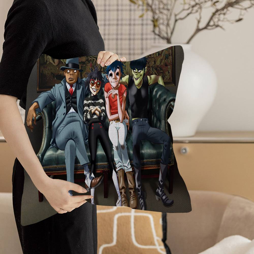 G-Gorillaz 45*45cm Cushion Cover Pillow Cover Decor Pillowcase Home Pillowcase for Couch Pillow