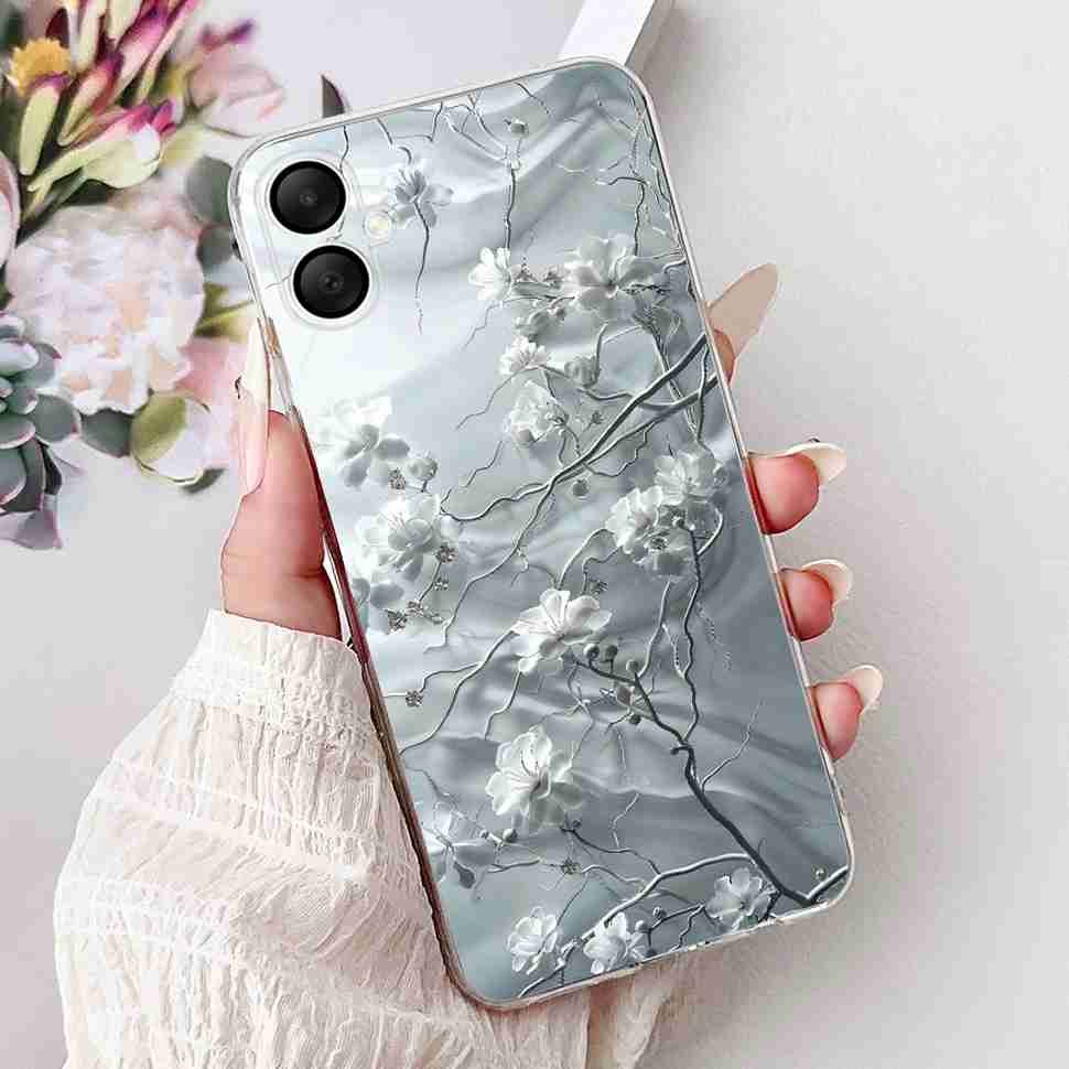 For Samsung Galaxy A06 Case A065F A065M Fashion Girls Flowers Soft Silicone Back Cover For Samsung A06 A05 SamsungA05 Case