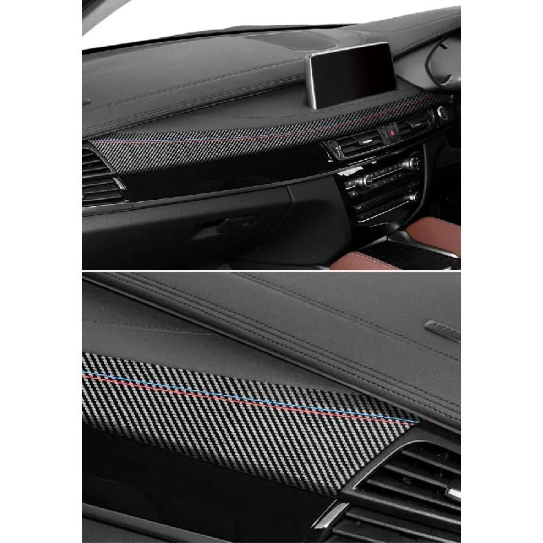 Alcantara Interior Accessories For BMW X5 F15 X6 F16 2014-2018 Car Dashboard Panel Instrument Trim Cover Performance Stickers