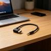 USB C To 4Pole 3.5Mm Headphone Jacks Cable Right Angle Design Sound Cable For Mobile Devices 30Cm/11.8in