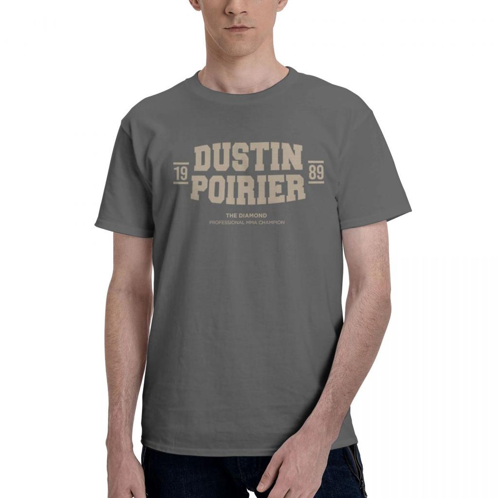 Dustin Poirier Inspiriertes 100% Baumwolle Lässiges Atmungsaktives Bequemes Hemd Lustige Herren T-Shirts Herrenbekleidung