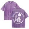 Vintage Black Skeleton Gym T Shirt Funny Workout Quote Acid Wash Oversized Tee