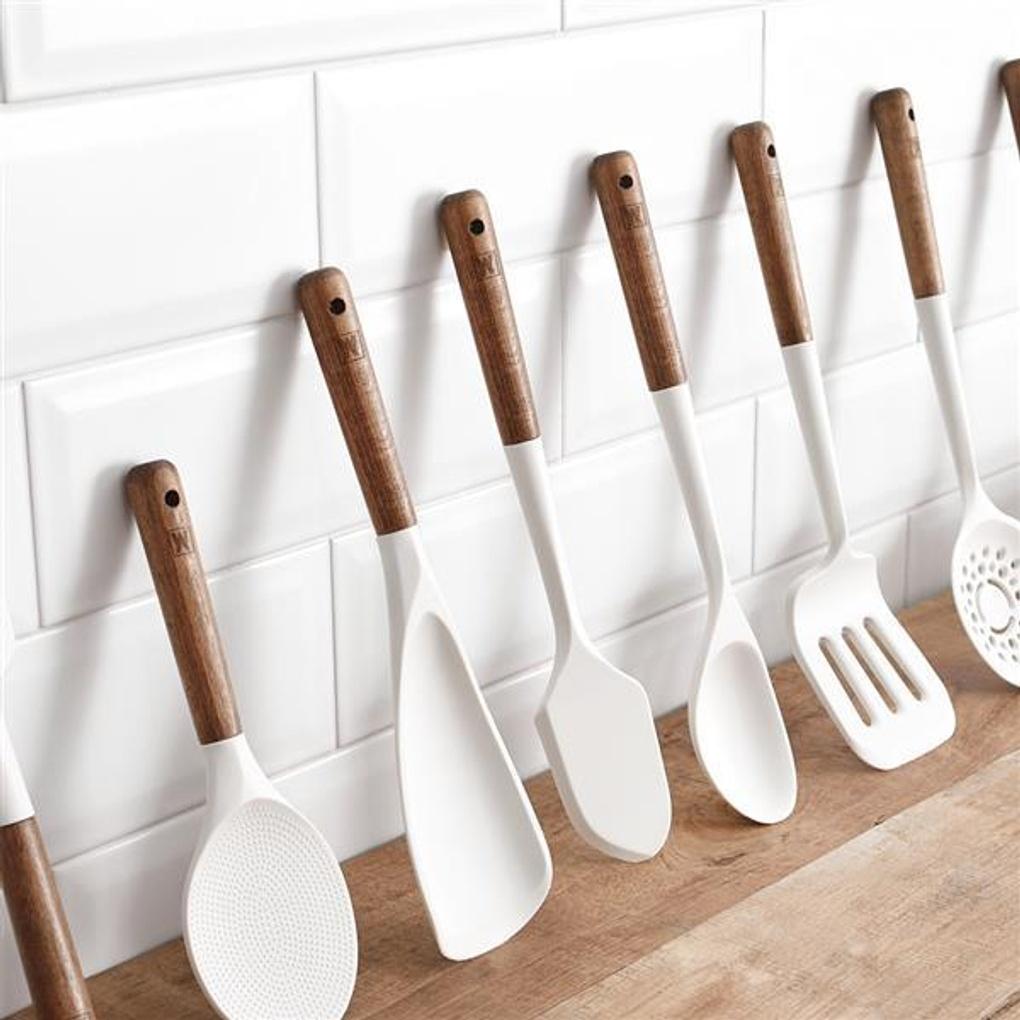 WAGENSTEIGER Flexibler Silikon-Woklöffel_Weiß