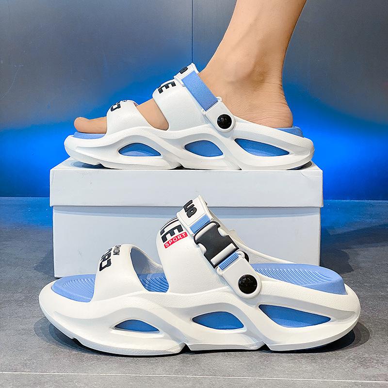 Slippers summer non-slip thick-soled bathroom beach sports driving dual-purpose odorless sandals