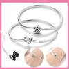 Bracelets Copper Authentic 1720CM Pink Infinite Heart Zircon Bracelets Suitable for Do It Yourself Charm Birthday Jewellery Gifts