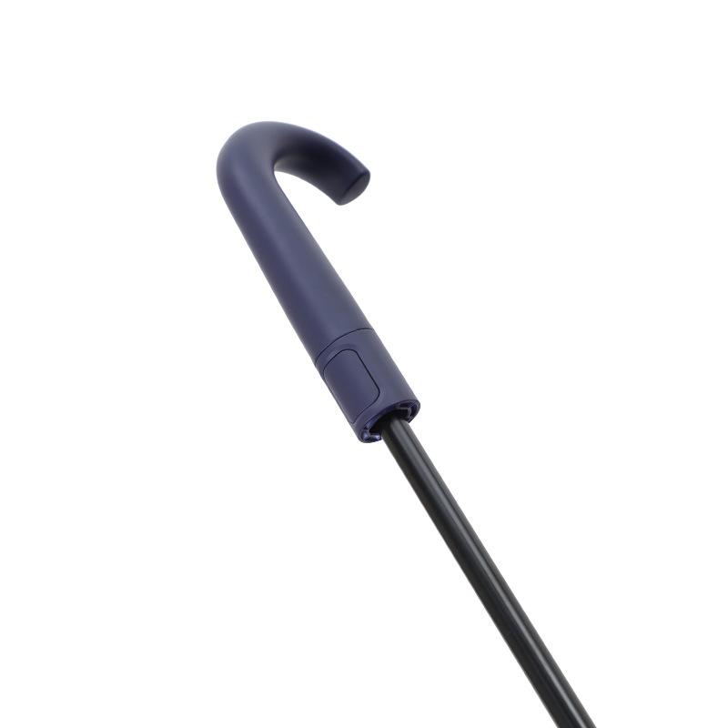 16-Bone long-handled umbrella large solid color simple and strong automatic double male wind-resistant brush