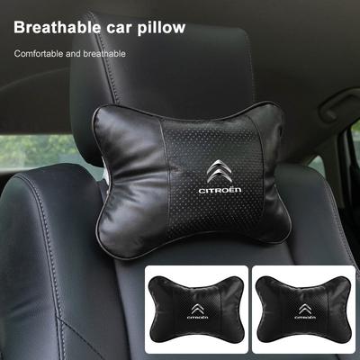 Car Accessories Neck Pillows Car Headrest Cushion Support Seat Sticker For C1 C2 C3 C4 C5 C6 C8 C4L DS3 DS4 DS5LS DS6