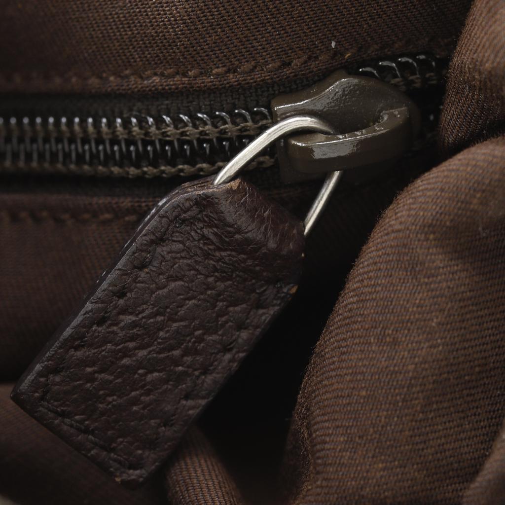 GUCCI Sherry line Shoulder Bag 146309 Brown GG canvas unisex Used