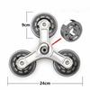 Multi-Purpose Plastic Wheels Plastic Furniture Casters Stable Stair Climbing Wheels  Foldable Cart
