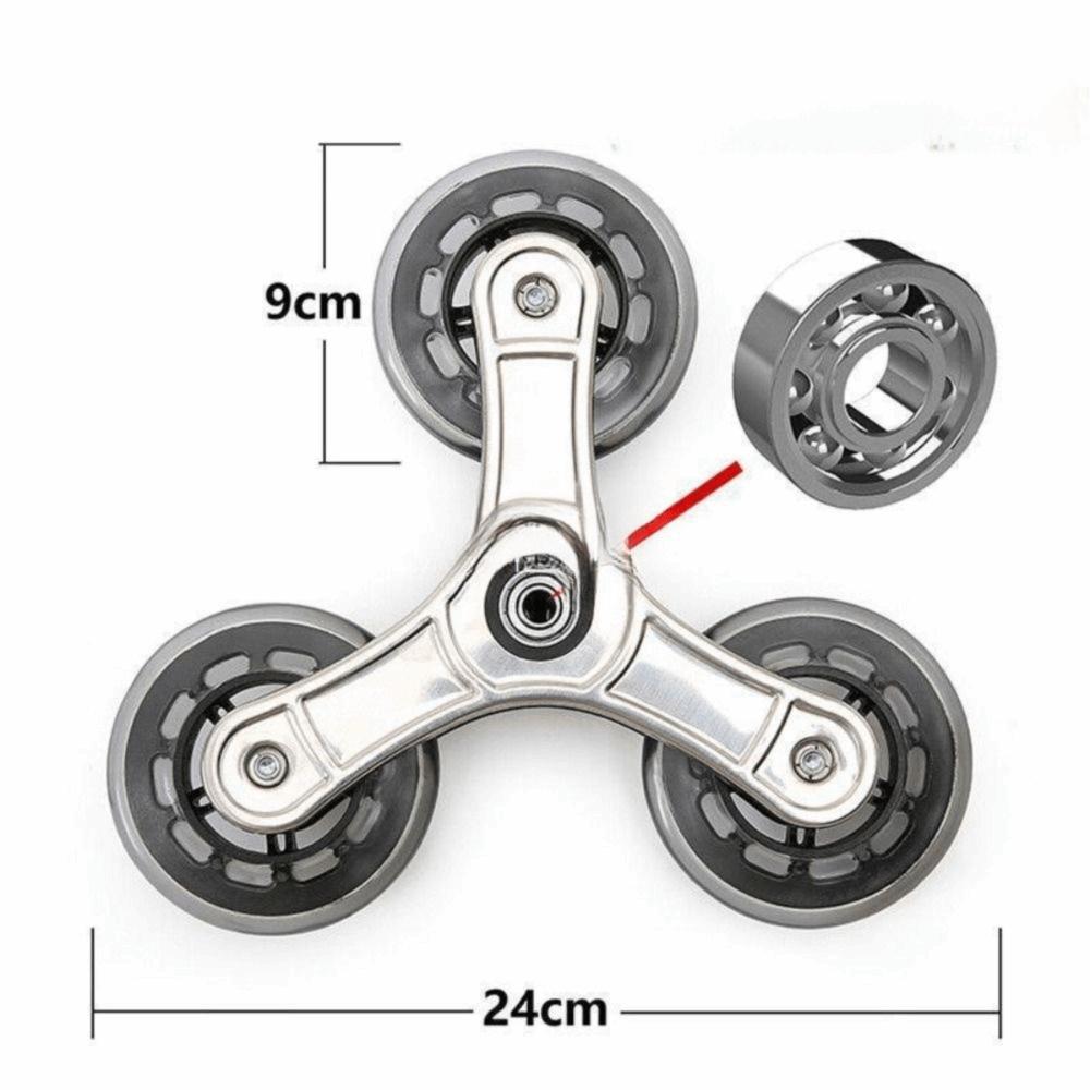 Multi-Purpose Plastic Wheels Plastic Furniture Casters Stable Stair Climbing Wheels  Foldable Cart