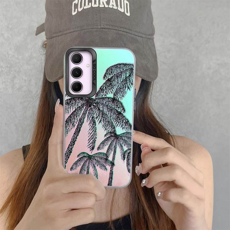 Phone Case For Samsung S24 Ultra S23 Plus S22 S21 S20 FE A55 A54 A53 A35 A34 A32 A25 A24 A15 A14 A13 5G Shockproof Bumper Gradient Aurora Cover