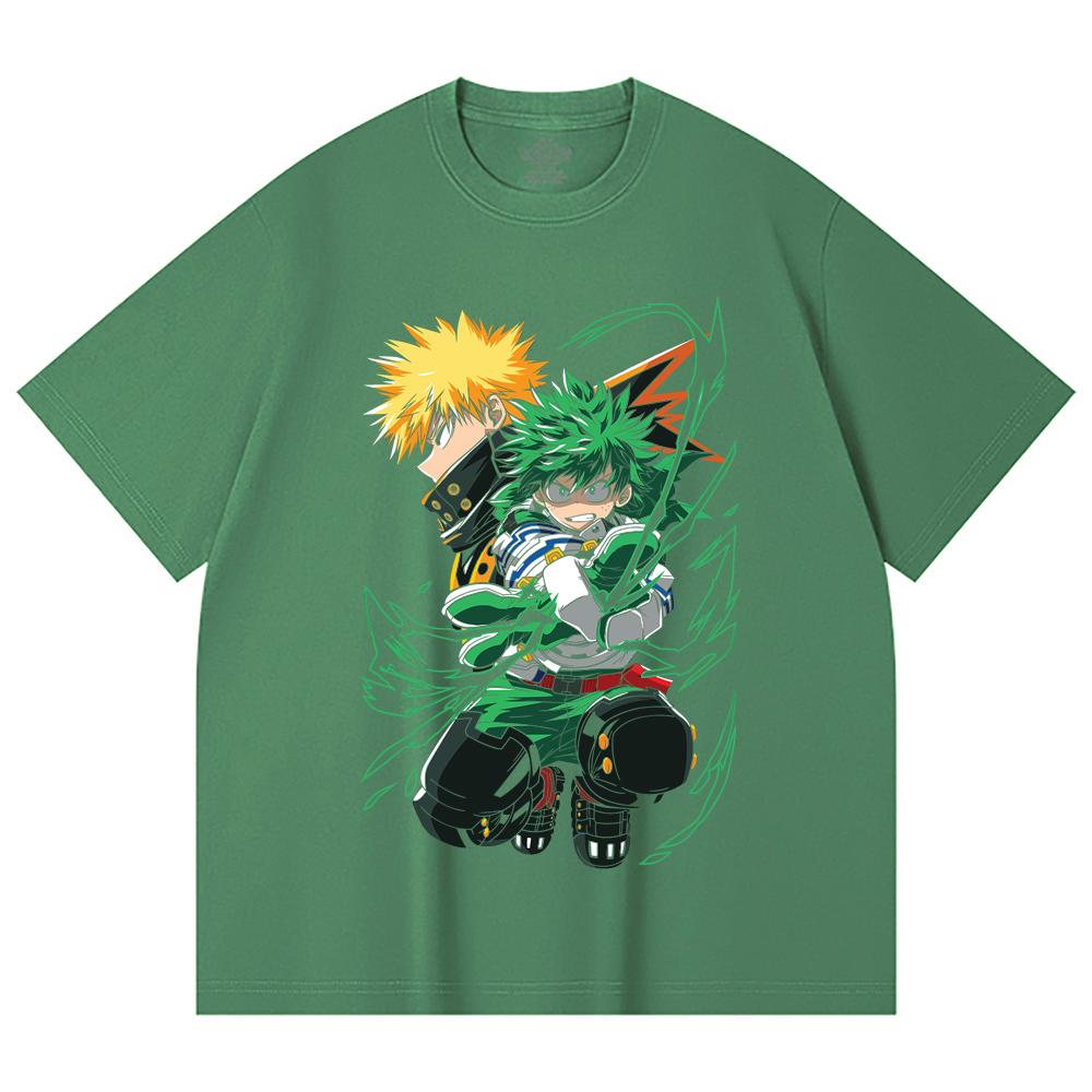 230 Gsm 100% Cotton My Hero Academia V21 Print Unisex Heavy Cotton T Shirt
