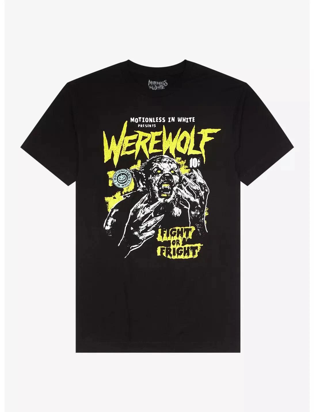 

Metalcore Band Motionless In White Werewolf Fight Or Fright T-Shirt XL
