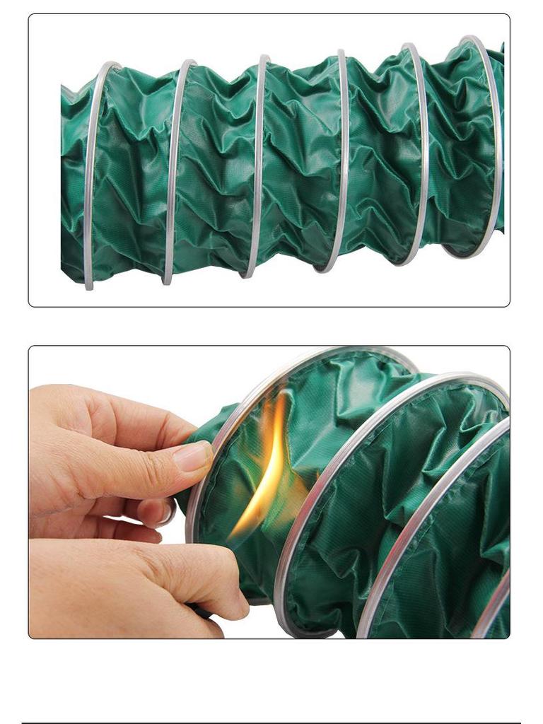 Fireproof, High-Temperature Resistant Ventilation Duct with Steel Wire and Telescopic Design
