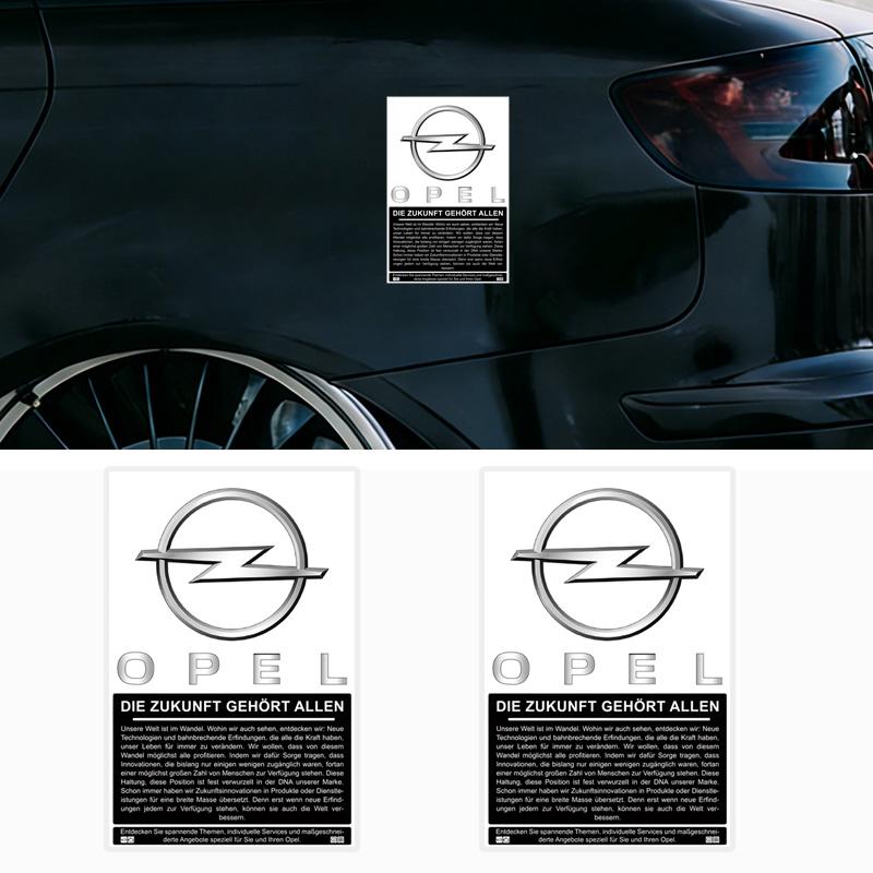 1pcs Car Front WIndshleld Statlc Sticker Waterproof Statlc Decal Flt For Opel Insignia Astra Antara Meriva Zafira H G Corsa