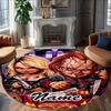 Customizable C-Chucky1 Round Non-Slip Carpet - Ideal for Garden, Picnic, Office, Perfect for Decoration, Suitable For All Seasons