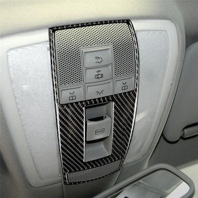 Carbon Fiber CD Air Conditioning Control Panel Car Stickers Cover For Mercedes W169 W245 W117 W156 A Class B Class CLA GLA