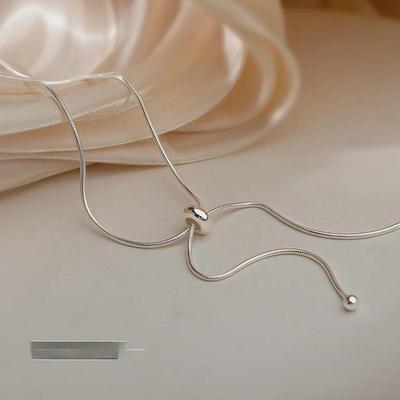 Verstelbare Slangenketting Halsketting - Eenvoudig Modieus Sleutelbeenontwerp voor Vrouwen