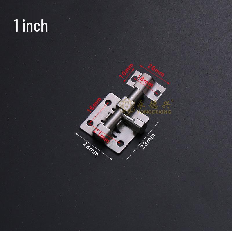 Stainless Steel Black Bolt for Cabinet & Wooden Door, Sizes: 1.5 To 5 Inches