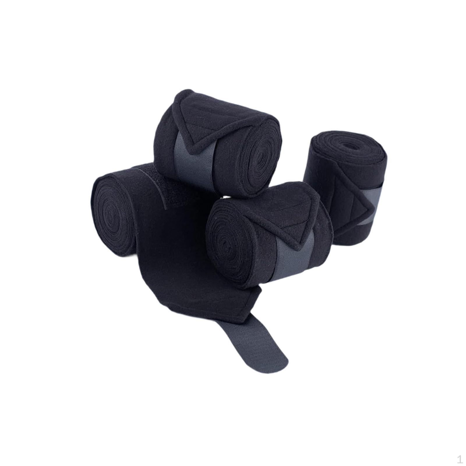 

4 Pieces Horse Leg Wraps Guards Straps for Riding Eventing