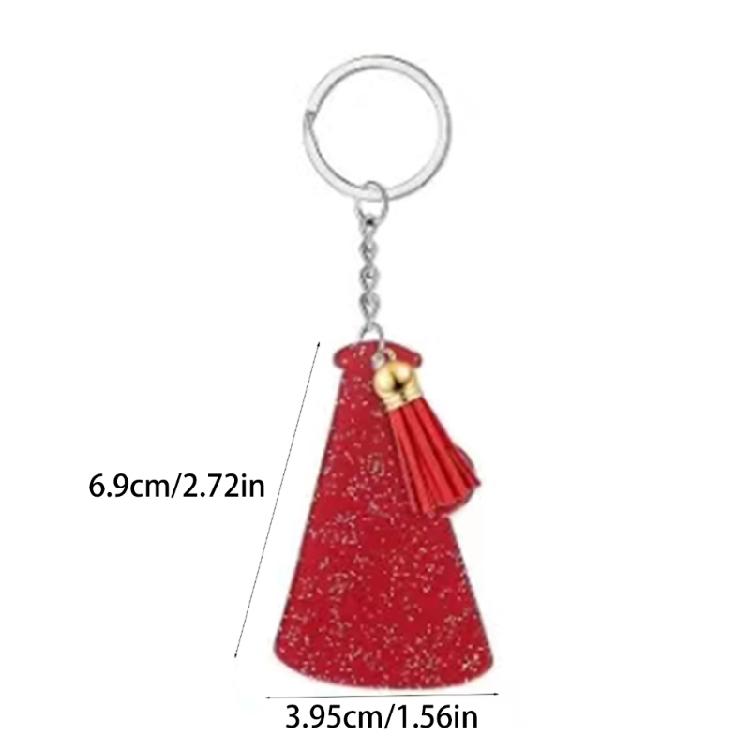 20 Pieces DIY Acrylic Keychain Blanks Megaphone Shaped Acrylic Key Ornaments