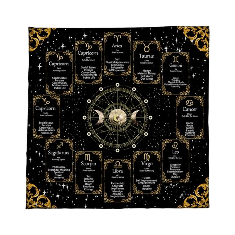 Velvets Oracles Cloth Durables Texture Mysterious Symbols Easy Maintain For Ritual Use