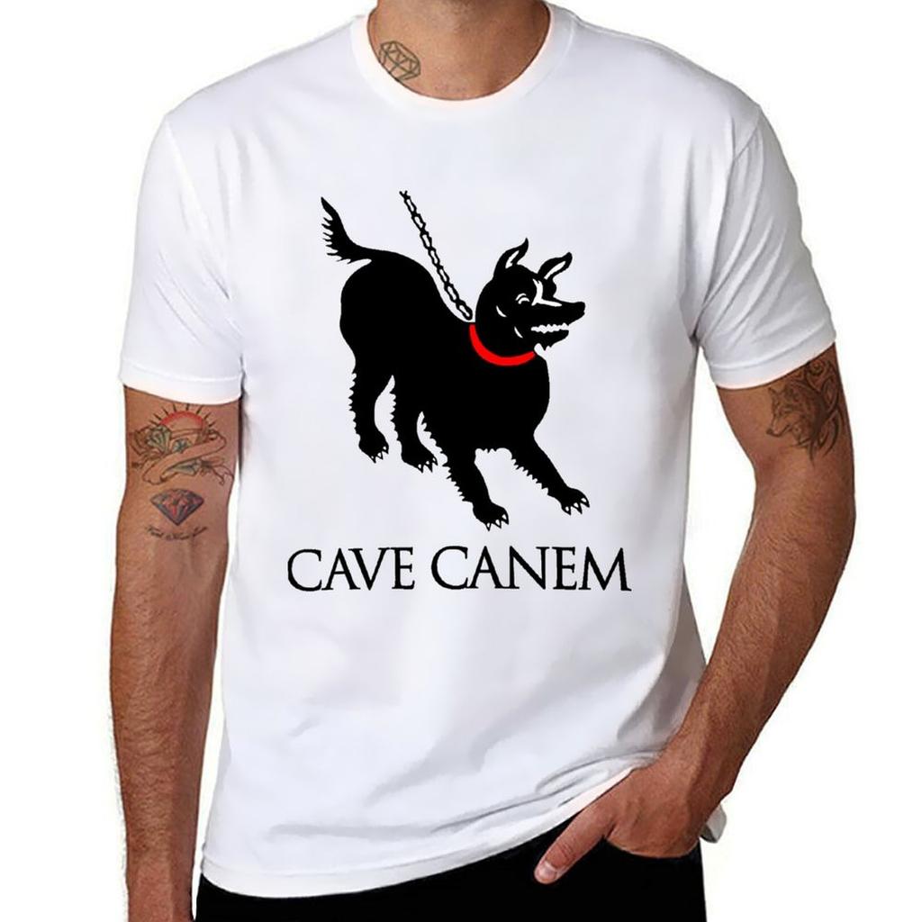 Cave Canem TShirt Casual Trendy Short Sleeve TShirt