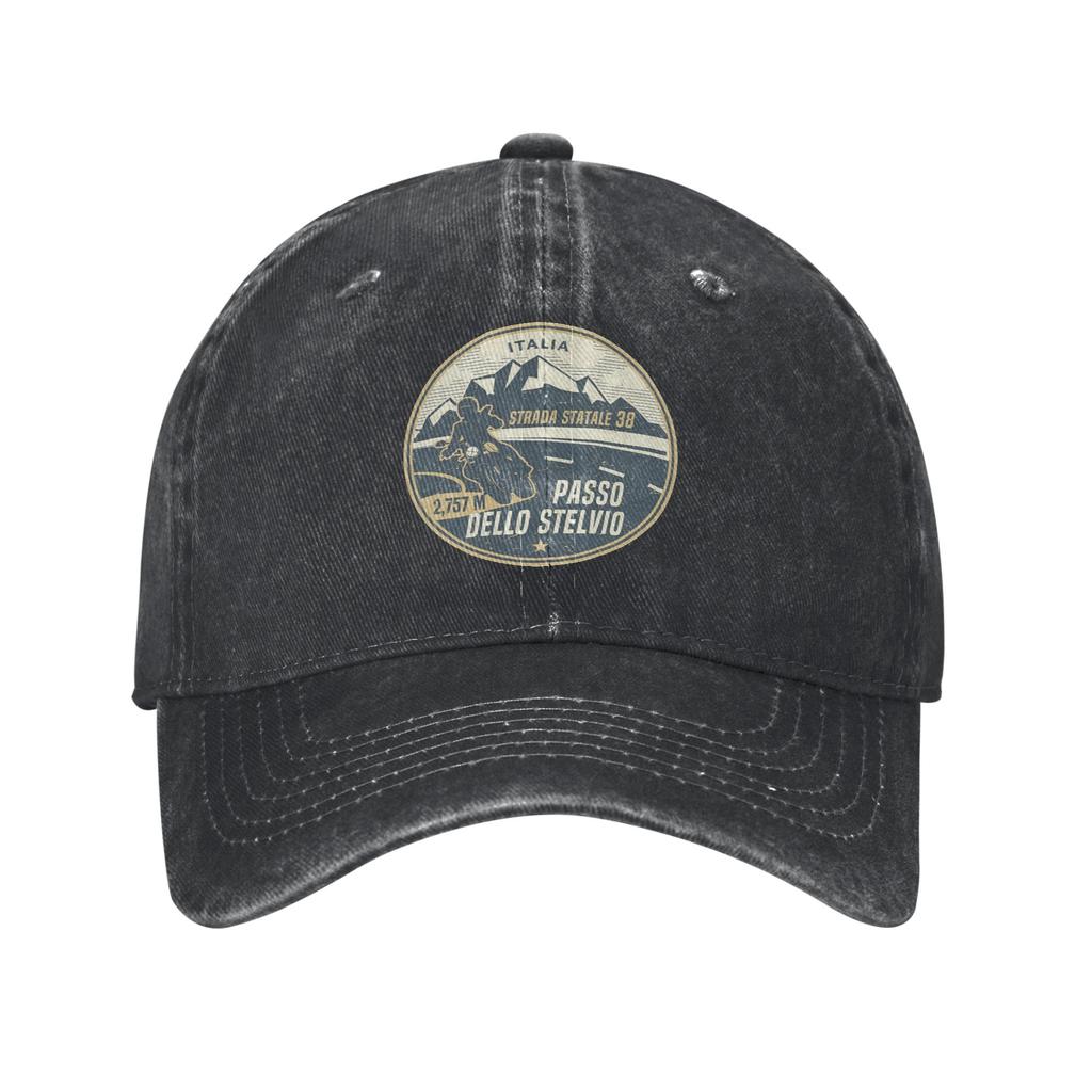 Stelvio Pass, Italy Denim Cap Casual Baseball Caps Adjustable Hat Summer Unisex Baseball Hats