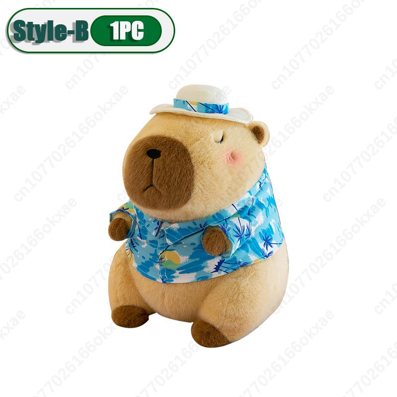 1-10PCS Cute Kapybara Plush Toy Summer Beach Kapybara Plush Ornament Christmas Gift Plush Toy Holiday Birthday Party Gift