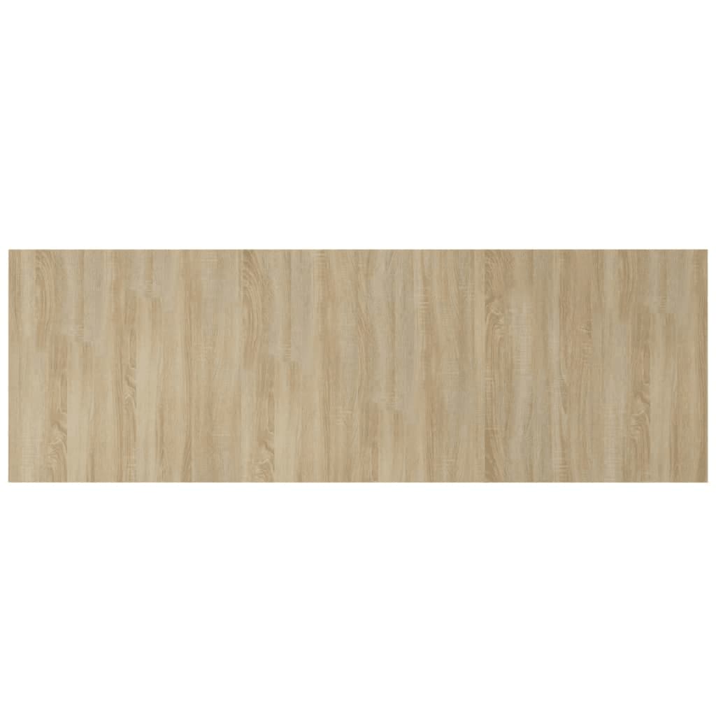 Bed Headboard with Nightstands Sonoma Oak Wood Based Material