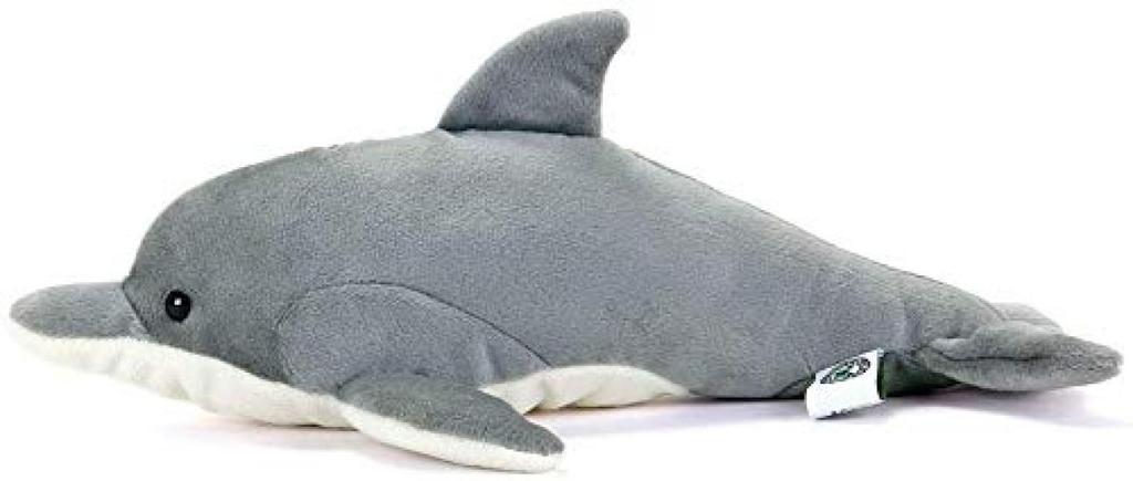 Calorata Bottlenose Dolphin Plush Toy (Reclining SeriesSoft Touch) Realistic Dolphin Animal Toy Doll Gift Present Birthday (Twice Tested)  Christmas