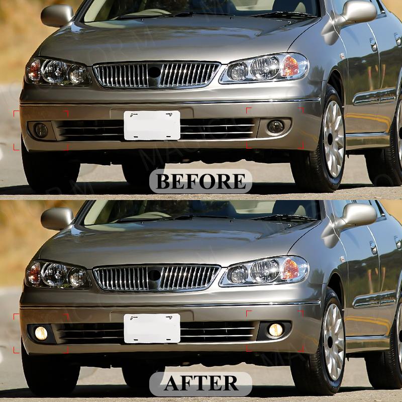 LED Fog Lamps For Nissan Sylphy Sentra Bluebird 2004 2005 2006 2007 2008 Front Bumper Driving Daytime Running Lights Headlights
