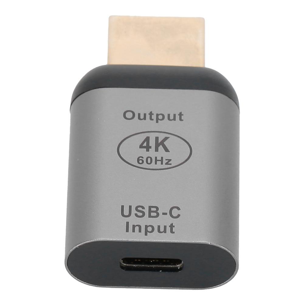 4K 60Hz USB-C zu HD Adapter Aluminiumlegierung Gehäuse HD Adapter Anschluss für Tablet, Telefon, Laptop