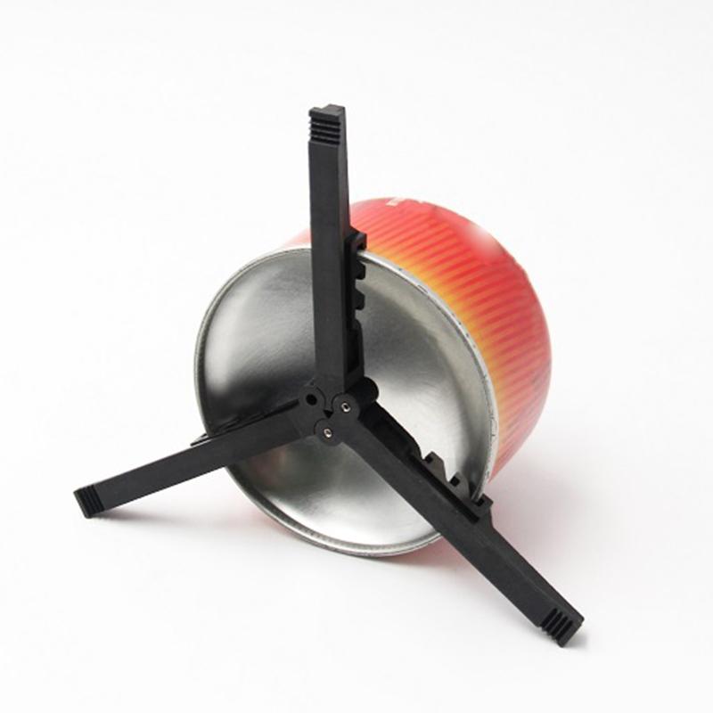 Folding Universal Fuel Can Canister Stand Tripod Stabilizer for Camping Stoves Compact Butane Gas for Tank Bracket Outdo