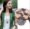 Flower Chain  Hollow Long Gift Pendant Jewelry Necklace Fashion Necklaces