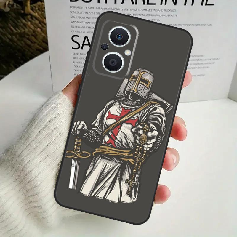 

Christian Templar Knights Case For OPPO Reno 8 7 6 5 4 Lite 8T 5Z 4Z 10 11F OPPO Find X5 X6 Pro X2 Neo X3 Lite Cover OPPO Reno8 Lite