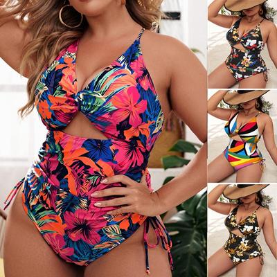 Plus Size Sexy Badeanzug One Piece High Cut Bademode Frauen Push Up Bodys Sommer Badeanzug Frauen Monokini Tankini