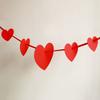 300cm Heart-Shaped Banner Reusable Valentine's Day Banner  Anniversary Celebration