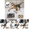 Children's Simulation Rechargeable Remote Control Spraying Dinosaur Toy Intelligent 2.4g Sound And Light Follows Light