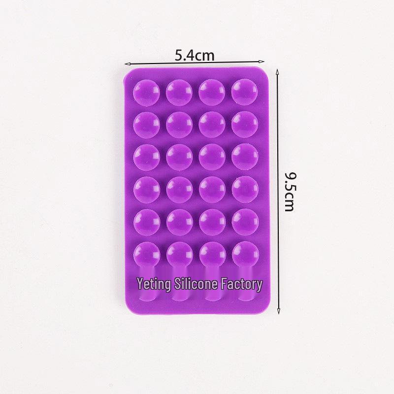 Double-Sided Silicone Mobile Phone Suction Cup Holder with 28/24 Beads for Strong Grip and Decompression