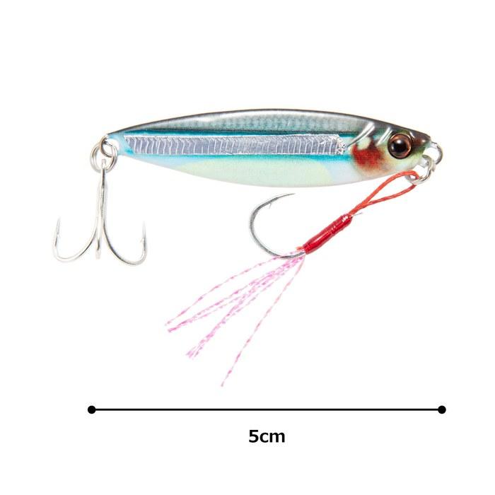 Major Craft Metal Jig Jigpara Micro Live Bait Color 10g #87 Live Belly Glow Kibinago Keimura JPM-10L Lure