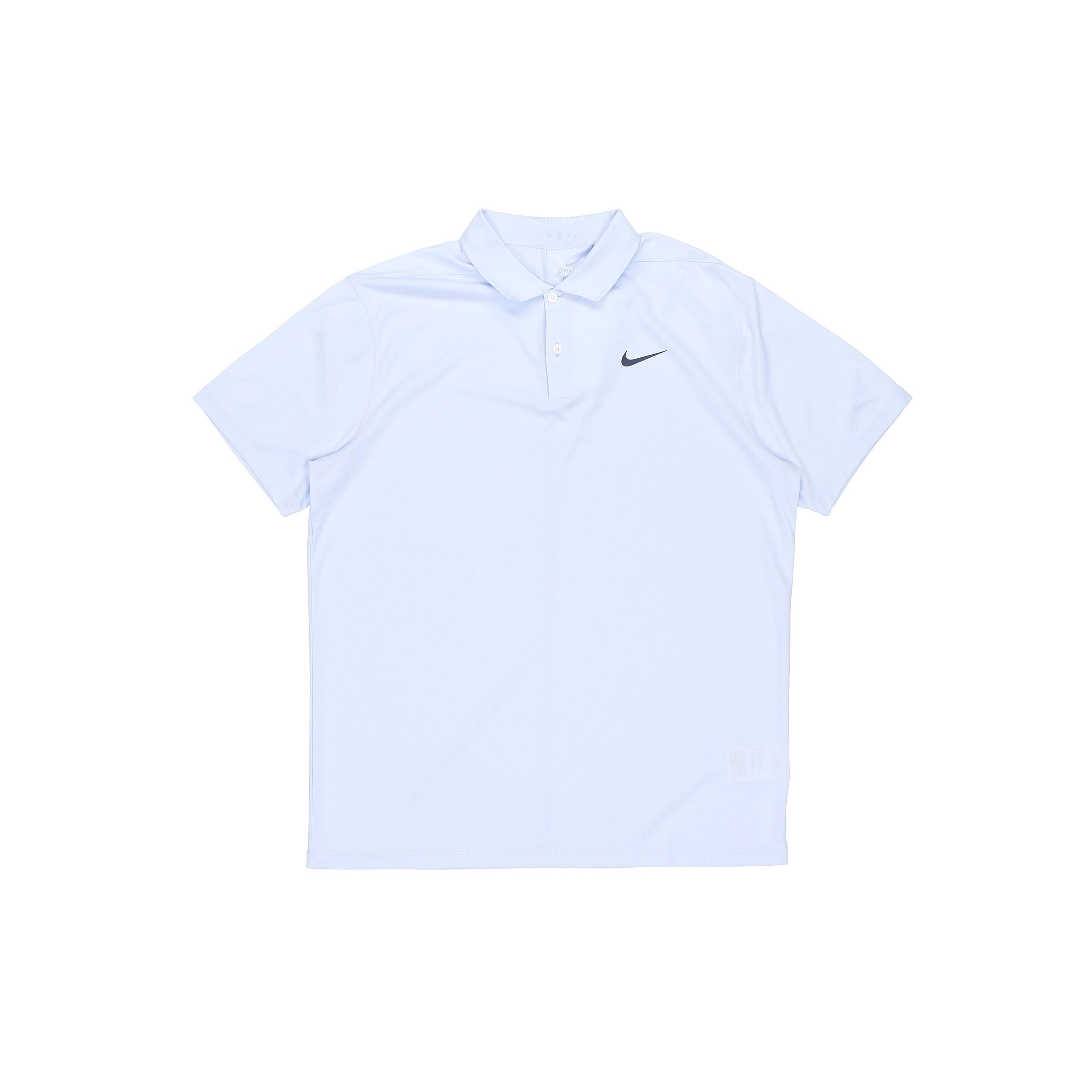 Nike Dri-fit Victory Logo Quick Dry Breathable Sports Short Sleeve Polo Shirt Light Blue Men s BV0355-407 XL